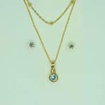 Gold Necklace & Earrings Set - Timeless Elegance