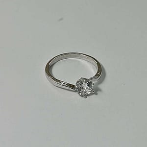 Home F-Jewels 39 silver plated diamond ring