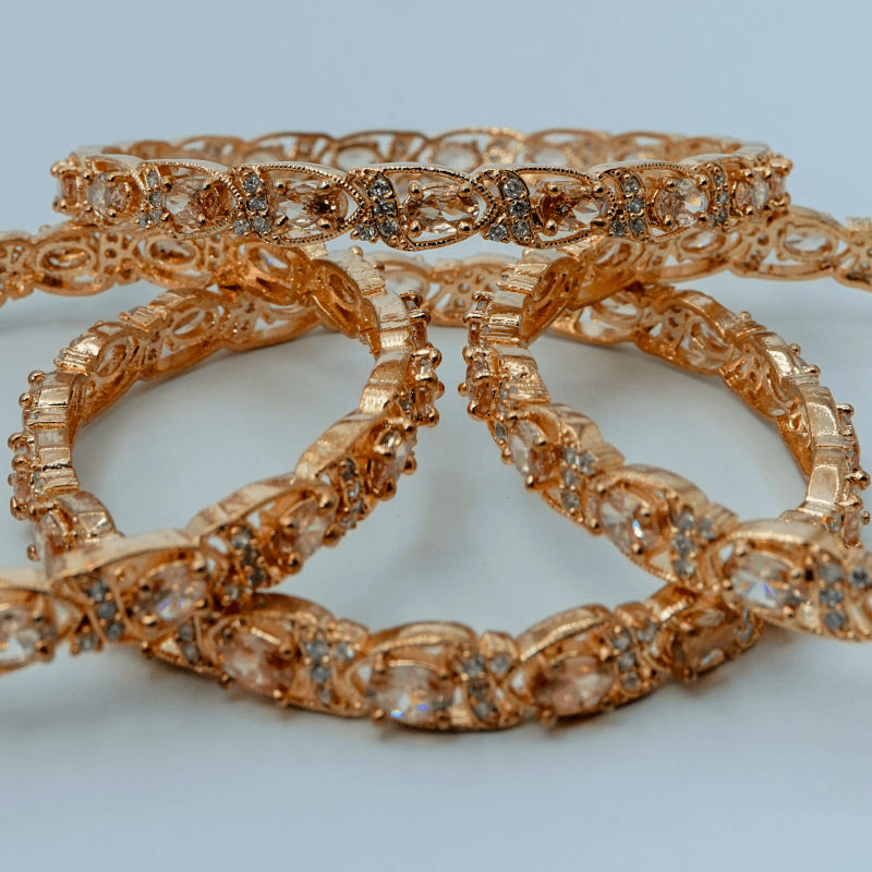 F-Jewels Golden Shine Karra Set 1 golden shine karra 1 1